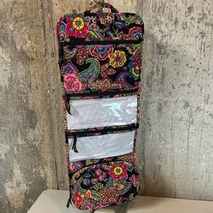 Vera Bradley Symphony in Hue Travel Hanging Cosmetic Organizer Bag Like New